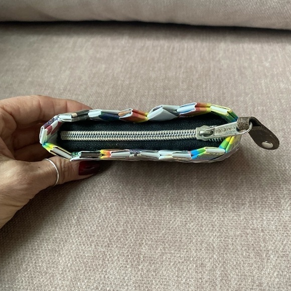 Nahui Ollin Peace Candy Wrapper Bag Change Purse - Picture 3 of 6